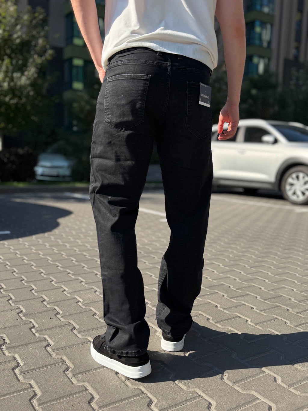 Джинси Regular у графітовому кольорі