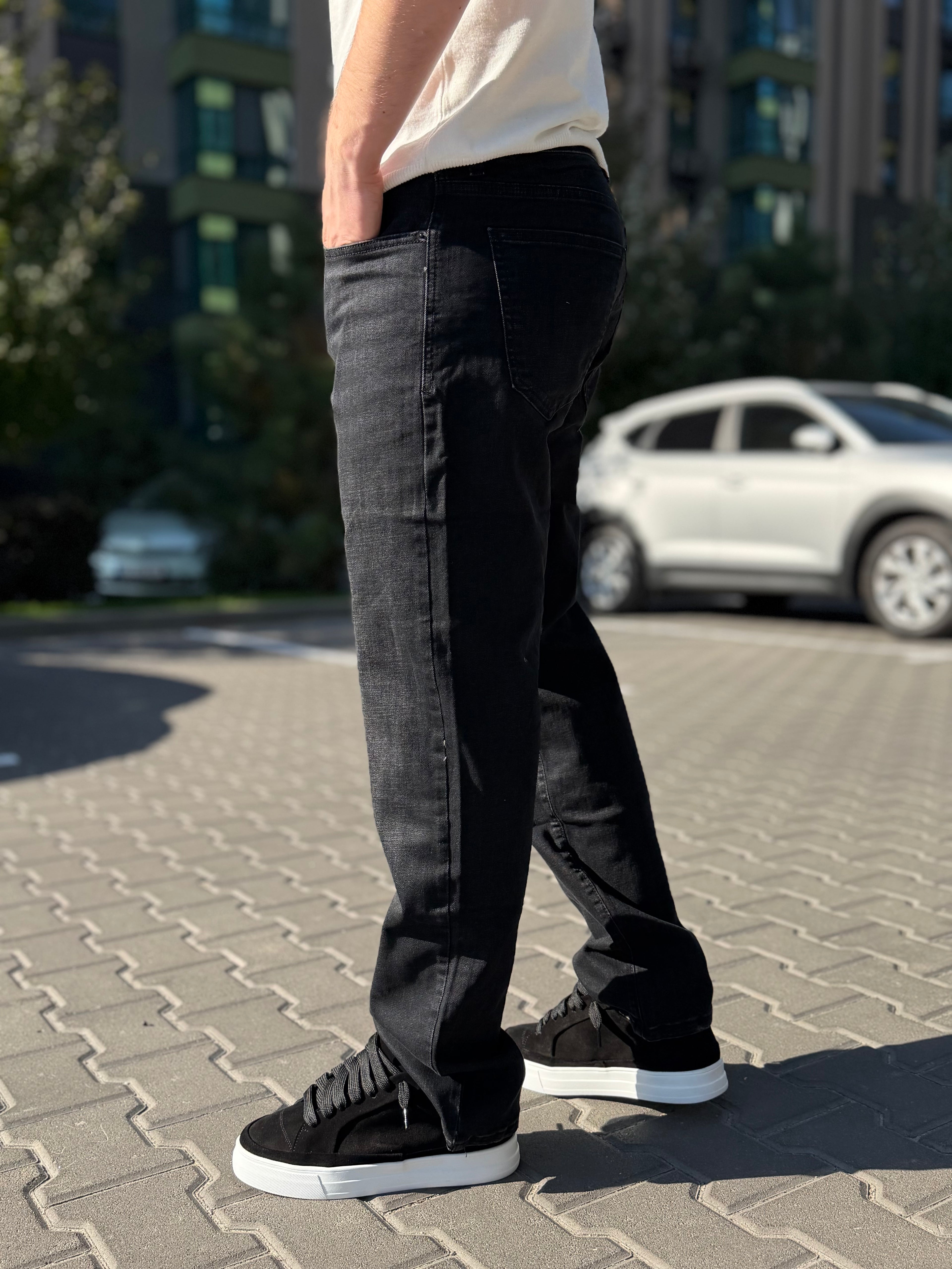 Джинси Regular у графітовому кольорі