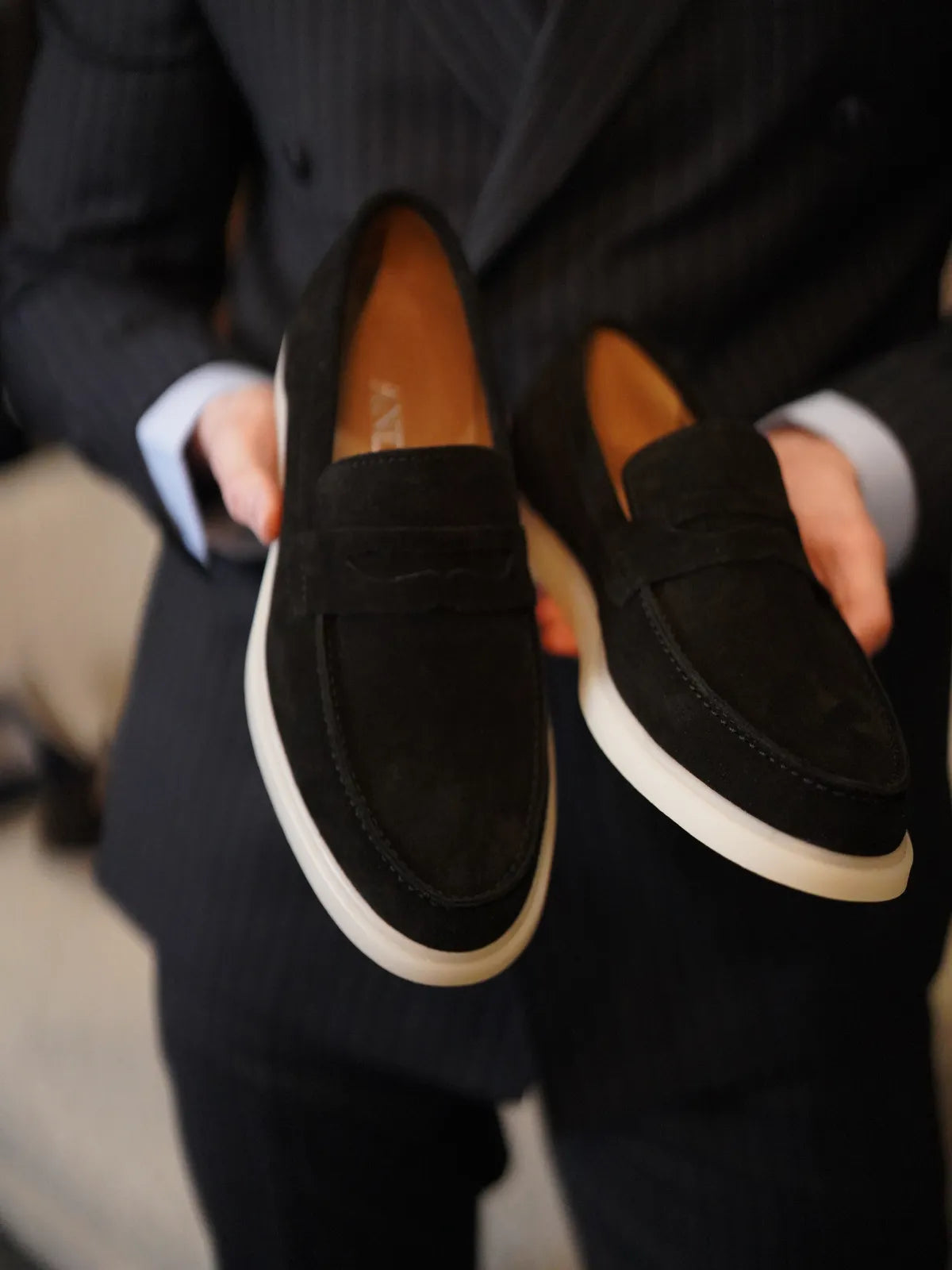 Лофери замшеві чорні